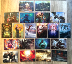 MAGIC THE GATHERING CARD BULK LOT ART SERIES MIXED CARDS INC GOLD SIGNATURE MTG - Image 1