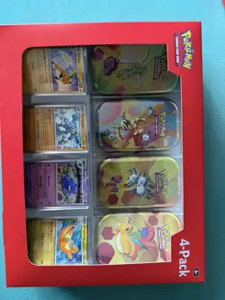 Pokemon 151 Mini Tins 4 Pack Sam’s Club Exclusive SEALED - Image 1