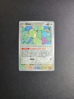 Ditto 132/165 Pokemon TCG S&V 151 Reverse Holo Rare NM - Image 2