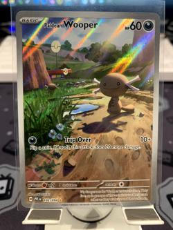 Paldean Wooper 102/094 Illustration Rare Phantasmal Flames Pokemon Card SR - Image 1