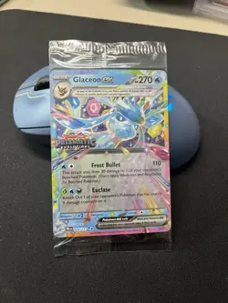SEALED Pokemon TCG Glaceon EX 026/131 STAMPED PROMO Card Prismatic Evolutions! - Image 1