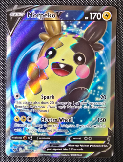 Pokemon Card - Morpeko V - Sword and Shield Base - Full Art - 190/202 - M/NM - Image 1