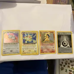 Pokemon TCG Vintage Neo Holo Lot Of 4 Cards. Typhlosion Dark Ampharos Togetic - Image 1