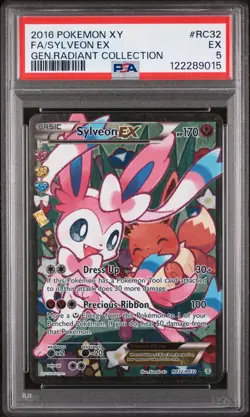 2016 Pokemon XY Generations Radiant Collection #RC32 Sylveon PSA 5 - Image 1