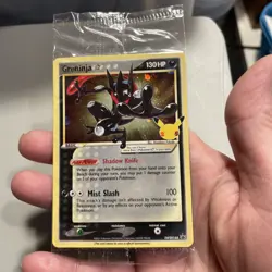 Pokemon Greninja SWSH144 Celebrations Gold Star Promo 25th Anniversary SEALED - Image 3
