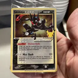 Pokemon Greninja SWSH144 Celebrations Gold Star Promo 25th Anniversary SEALED - Image 4