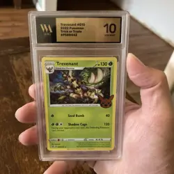 Trevenant Trick or Trade 2022 #015/192 Graded 10 Gem Mint WAG Pokemon Card - Image 1