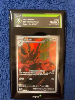 2023 Pokemon Obf En-obsidian Flames Scizor Illustration Rare 205 Degree 9 MINT - Image 1