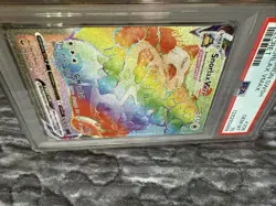 Pokemon TCG Snorlax VMAX Holo Rainbow Rare Card Sword & Shield 206/202 PSA 10 - Image 2