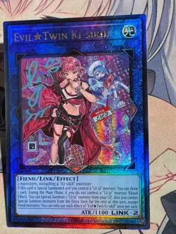 YuGiOh Asian Eng SLF1-AE086 Evil Twin Ki-siki Alternative Uncensore Art Ultimate - Image 4