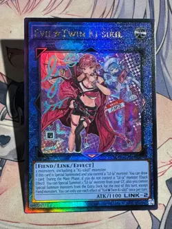 YuGiOh Asian Eng SLF1-AE086 Evil Twin Ki-siki Alternative Uncensore Art Ultimate - Image 5