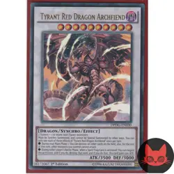 Yugioh Tyrant Red Dragon Archfiend DPDG-EN030 Ultra Rare 1st Edition NM - Image 1