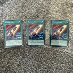 LD10-EN016 BURNING DRAW COMMON 1ST EDITION YuGiOh CARD x 3 cards - Image 1