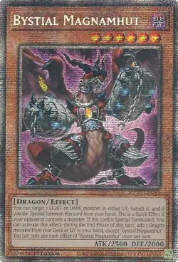 x1 Bystial Magnamhut - MP25-EN043 - Starlight Rare - 1st Edition Yu-Gi-Oh! M/NM - Image 1
