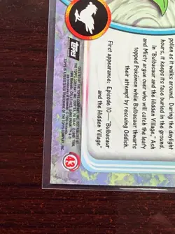 Topps Pokemon #43 Oddish HOLO/FOIL CARD - TV Animation Edition, 1999 - Image 4