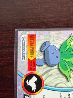 Topps Pokemon #43 Oddish HOLO/FOIL CARD - TV Animation Edition, 1999 - Image 5