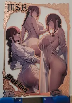 Makima Chainsaw man MSR Goddess Story Limited GOLD METAL CARD Waifu #126/200 - Image 1