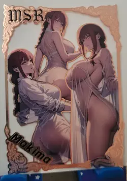 Makima Chainsaw man MSR Goddess Story Limited GOLD METAL CARD Waifu #126/200 - Image 2