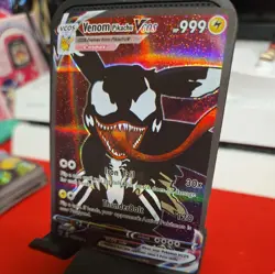 Pikachu Venom Marvel/Pokemon Card VMAX GX EX GX ACG Holo Cosplay - Image 3