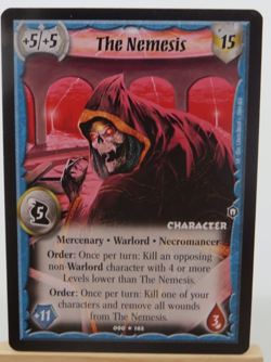 WARLORD Saga of the Storm CCG Mercenary Character Card THE NEMESIS 090/162 #823 - Image 1