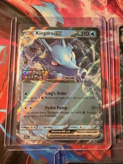 Pokemon TCG Shrouded Fable Kingdra Card 012/064 EX - STAMPED PROMO Lot Of 3 - Image 2