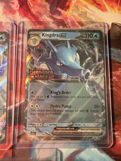 Pokemon TCG Shrouded Fable Kingdra Card 012/064 EX - STAMPED PROMO Lot Of 3 - Image 3