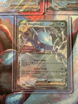 Pokemon TCG Shrouded Fable Kingdra Card 012/064 EX - STAMPED PROMO Lot Of 3 - Image 4