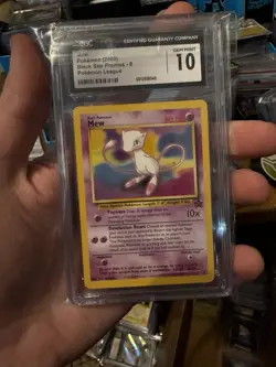 CGC 10 Mew 2000 Black Star Promos 8 Pokemon League Pokemon Card NON HOLO - Image 1