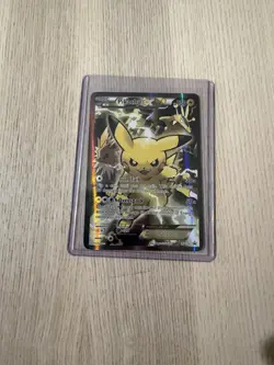 Pikachu Ex Promo Card XY124 Black Star Visible Whiting On The Back Of Card? - Image 1
