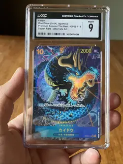 One Piece Card Game Kaido (Alternate Art) OP05-118 SEC Graded 9 CGC Mint - Image 1