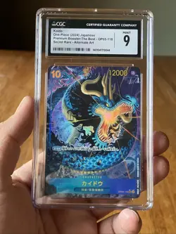 One Piece Card Game Kaido (Alternate Art) OP05-118 SEC Graded 9 CGC Mint - Image 3