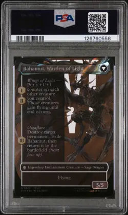 2025 MTG FINAL FANTASY #0521 DION BAHAMUT'S DOMINANT SURGE FOIL PSA 10 - Image 2