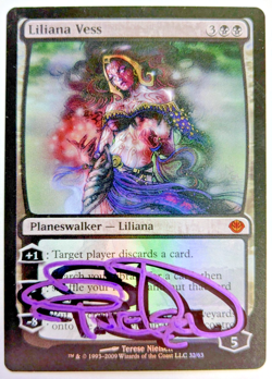MTG FOIL Liliana Vess SHADOW SIGNED BY TERESE NIELSEN - Image 1