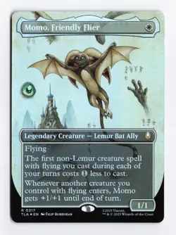 Momo, Friendly Flier Borderless 317 FOIL Rare MTG Avatar: The Last Airbender TLA - Image 1