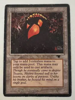 Magic the Gathering MTG Antiquities Mishra's Workshop HP+ (Beta Bob) - Image 1