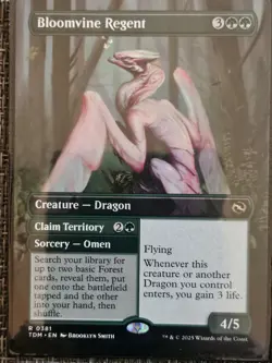 Bloomvine Regent - Borderless Tarkir Dragonstorm - Mtg NM - Image 1
