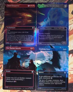 Fated Firepower; Aang, Swift Savior 4/4 Complete Borderless Foil Scene Avatar - Image 1