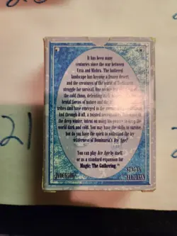 MTG * Ice Age Empty Deck Box* (Used) Magic the Gathering W/ Rulebook - Image 3