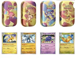 Pokemon 151 4 Mini Tins + 4 Promo Cards Bundle (Lot Of 4) - Image 3