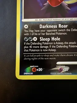 Pokemon TCG Great Encounters Darkrai 4/106 - Reverse Holo Card Near Mint - Image 5