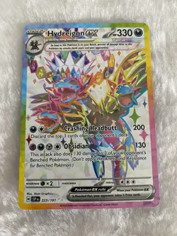 Hydreigon ex 223/191 Sv08 Surging Sparks - Ultra Rare Holo - NM - Pokemon TCG - Image 3