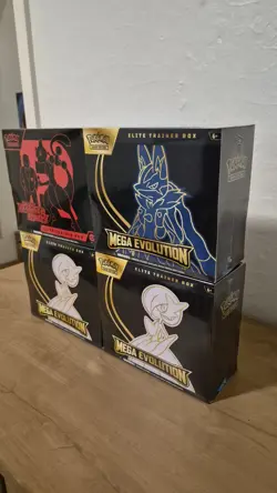 Set Of 1 Destined Rivals & 3 Mega Evolutions ETB Pokemon Elite Trainer Boxes New - Image 2