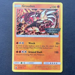Groudon - 81/168 - Celestial Storm - Legendary Pokemon Stamped Promo NM - Image 1