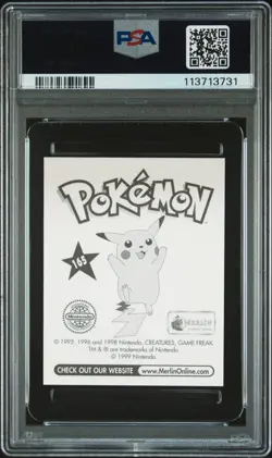 PSA 10 GEM MINT 1999 MERLIN POKEMON 165 PIKACHU - Image 2