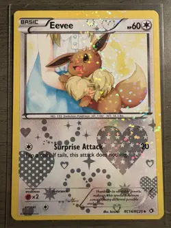 Eevee RC14/RC25 Legendary Treasures: Radiant Collection Holo Pokemon Card TCG LP - Image 1