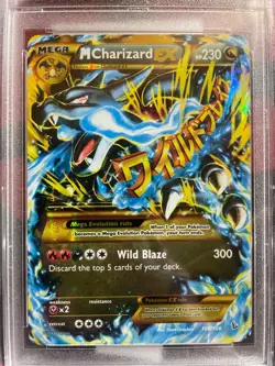 2014 POKEMON XY FLASHFIRE M CHARIZARD EX #108/106 SECRET RARE PSA 9 - Image 2