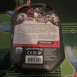 Pokemon Iron Treads EX Tin Paldean Fates Sealed - Image 2