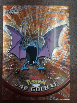 2000 Topps Chrome Pokemon Series 1 #42 Golbat NM - Image 1