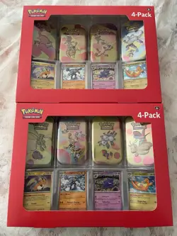Sam’s Club Exclusive Pokemon S&V 151 Mini Tins 4-Pack Collection Unopened Lot 2 - Image 1
