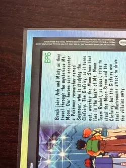 Topps Pokemon TV Animation Series 2 EP6 Clefairy and the Moon Stone Holo - Image 5